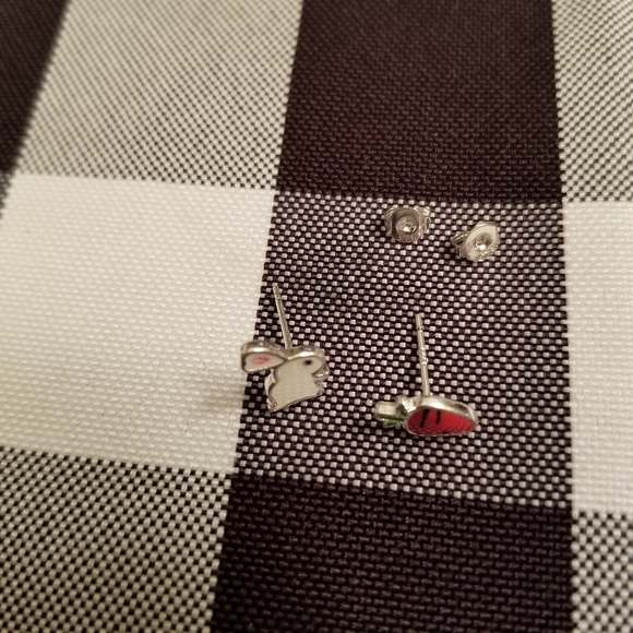 🐰🥕Super Cute Bunny and Carrot earrings in SILVER - Picture 6 of 8